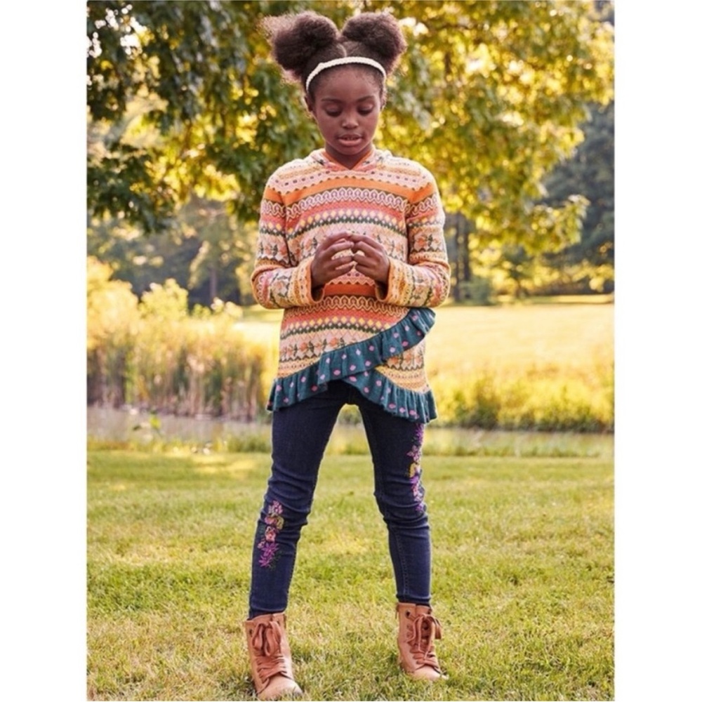 MATILDA JANE 5T Choose Your Own Path Keep Me Cozy Sweater Size Girls Ruffled